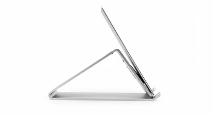Tablet Computer in Gray Metal Stand