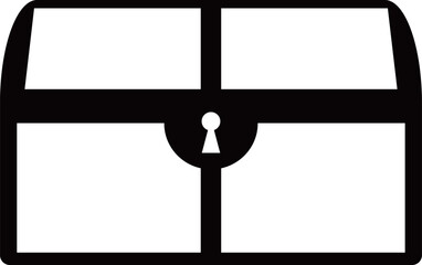 宝箱のアイコン　モノトーン