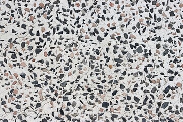 Cracked terrazzo stone wall texture background