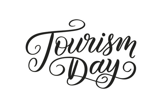 World Tourism Day Calligraphy Design – Elegant Handwritten Typography