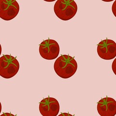 Tomato print pattern seamless. Tomato background for digital papers vinyl, fabric surface, printing, cutting, stickers, crafts Ideal, gift wrap, scrapbook paper and more.