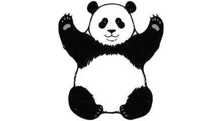 Giant Panda Symbolizing Endangered Species Conservation Efforts Around the World