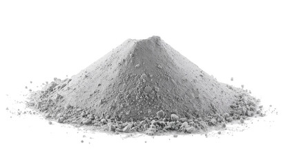 Monochromatic Image Featuring a Pile of White Powder Against a Dark Backdrop