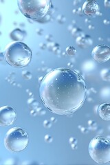 Transparent colored sparkling bubble pattern