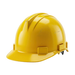 Fototapeta premium Yellow Safety Hard Hat for Construction Workers Head Protection Equipment