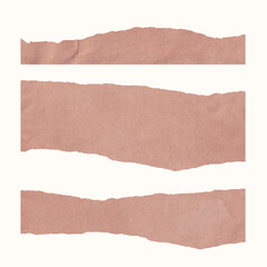 collection set of torn paper