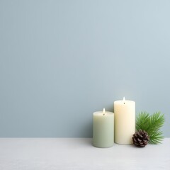 Serenity in Simple Decor with Candles and Natural Elements
