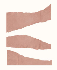 collection set of torn paper