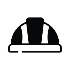 Hard hat ico amazingly designed in glyph style