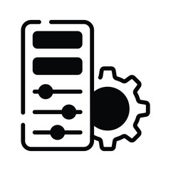 An editable glyph style icon showing configuration panel