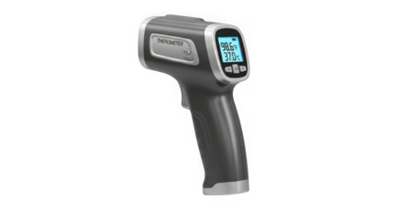 Digital infrared thermometer with lcd display