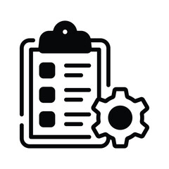 Have a look at this amazing glyph icon showing project management