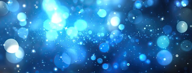 Obraz premium Abstract blue gradient background, blurred background, banner with copy space