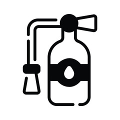 Extinguisher icon designed in glyph style, ready for premium use