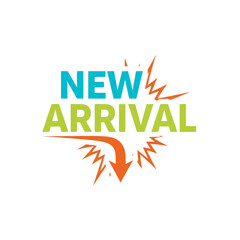 New Arrival Starburst Arrow Vector Sticker