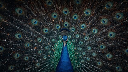 Obraz premium peacock feather background