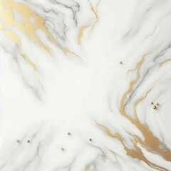 Obraz premium Elegant marble texture with gold veins and glitter accents isolated on white background