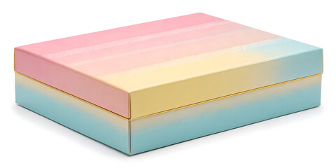 Fototapeta premium Luxury Pastel Gradient Box – Reusable Rectangle Packaging for Special Occasions