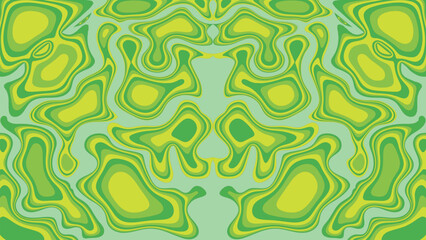 Abstract Green Liquid Swirl Pattern