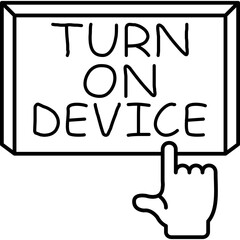 Turn On Device Icon