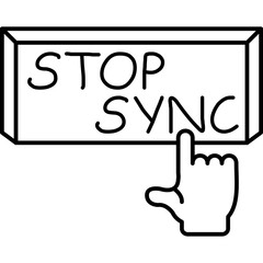 Stop Sync Icon