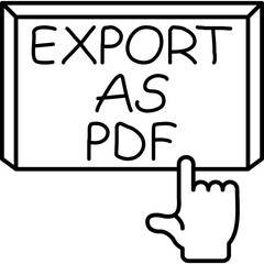 Export as PDF Icon