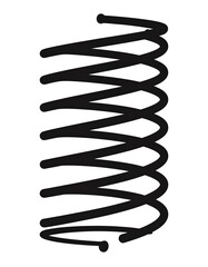 Simple spiral spring graphic