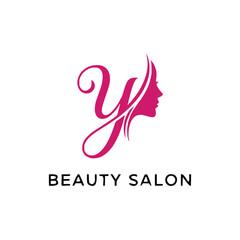 Beauty salon logo template vector