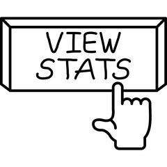 Fototapeta premium View Stats Icon