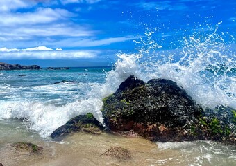 Rock Crash on Mokuleia Beach