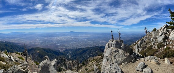 Panoramic View of Cucamonga Peak