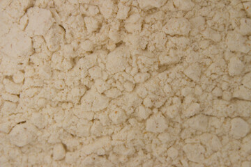 Semi-wholemeal flour in a paper bag