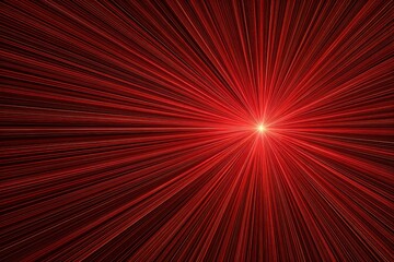 Red burst starfield Abstract light beams deep space cosmic radiation on transparent background