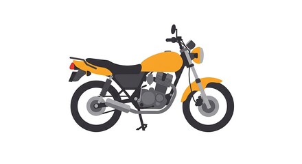 Fototapeta premium Vintage Motorcycle Illustration Classic Bike Design