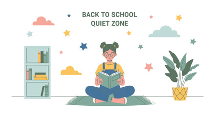 Calm Reading Nook Back To School Learning Environment For Quiet Study Time