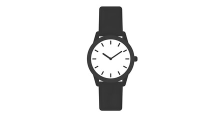 Classic Wristwatch Icon Elegant Timepiece Design Illustration