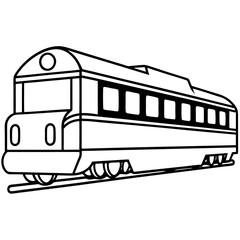 train on white background