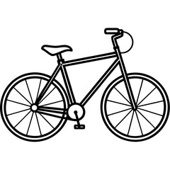 vintage bicycle silhouette