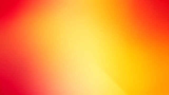 Abstract, blurred backdrop of shifting colors from red to orange, to yellow