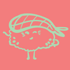 Sushi food ink Japanese cuisine	