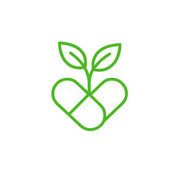 Pharmacy Capsul 2 Logo Vector Template