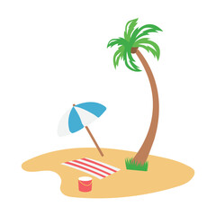 Summer Beach Vector