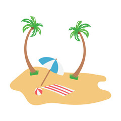 Summer Beach Vector