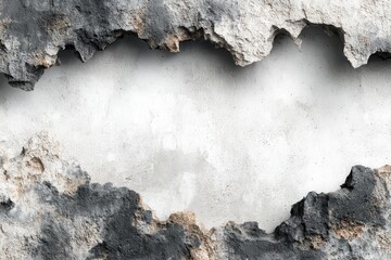 Eroded Wall Surface Texture Background Image Grunge Effect Cracked Plaster on transparent background