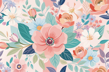 floral background with flowers