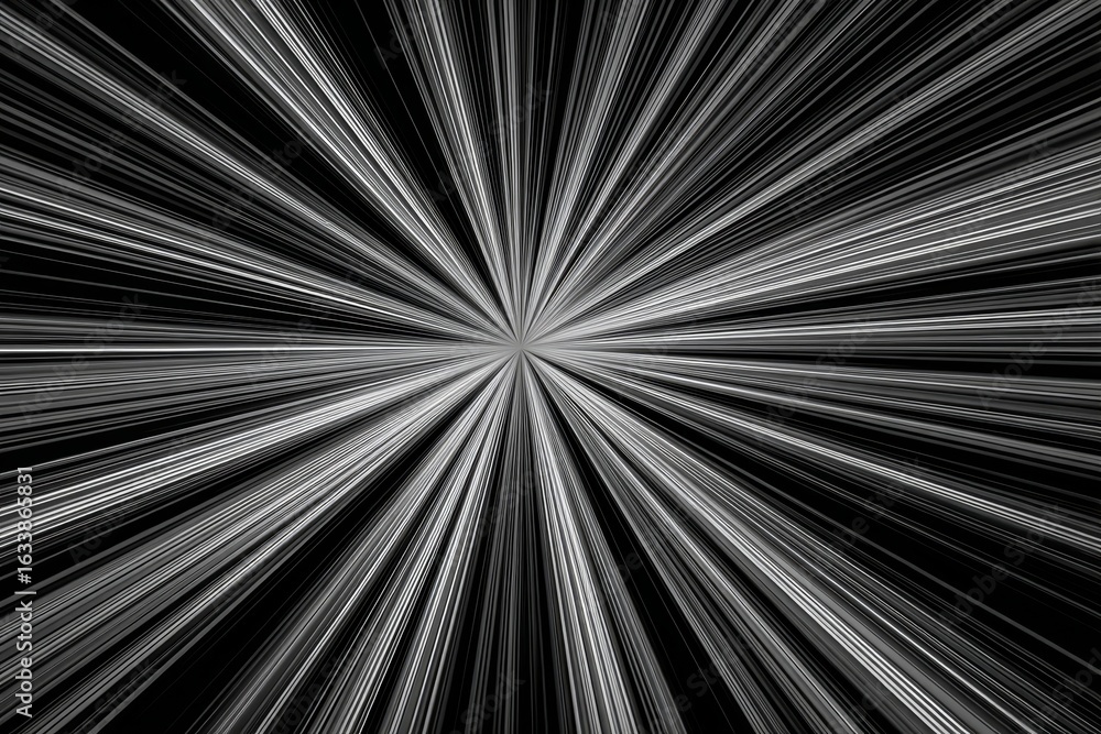 Aufkleber vibrant and dramatic bursting rays of light emanating from a central point in a dynamic composition