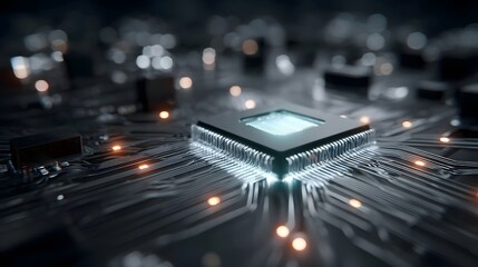 Microchip on circuit board