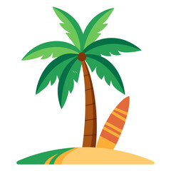 palm tree on the beach