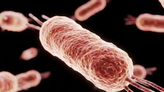 Microscopic Bacteria CloseUp.