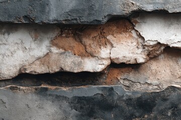 Abstract Stone Texture Wall Design Grunge Material Damaged Surface Rough on transparent background